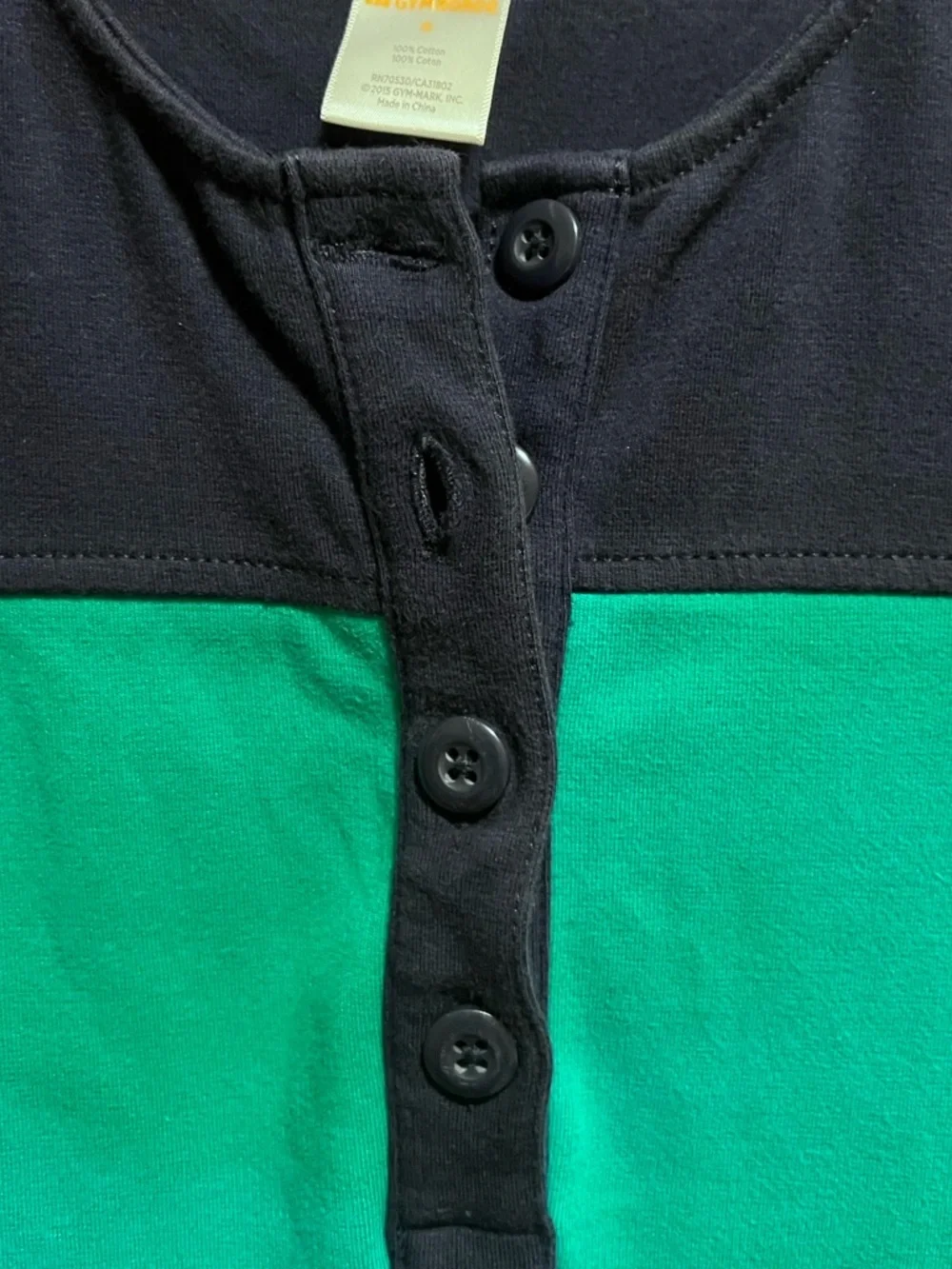 GYMBOREE Colorblock Dress Navy Blue Kelly Green Cotton Casual Cap Sleeve Size 10